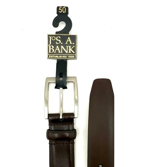 Jos. A. Bank Brown Leather Dress Belt Size 50 / 125 NEW - Picture 2 of 16